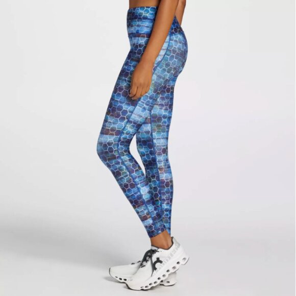 Dsg Blue Patterned Women's Leggings Small (Pocket) New - Picture 5 of 10